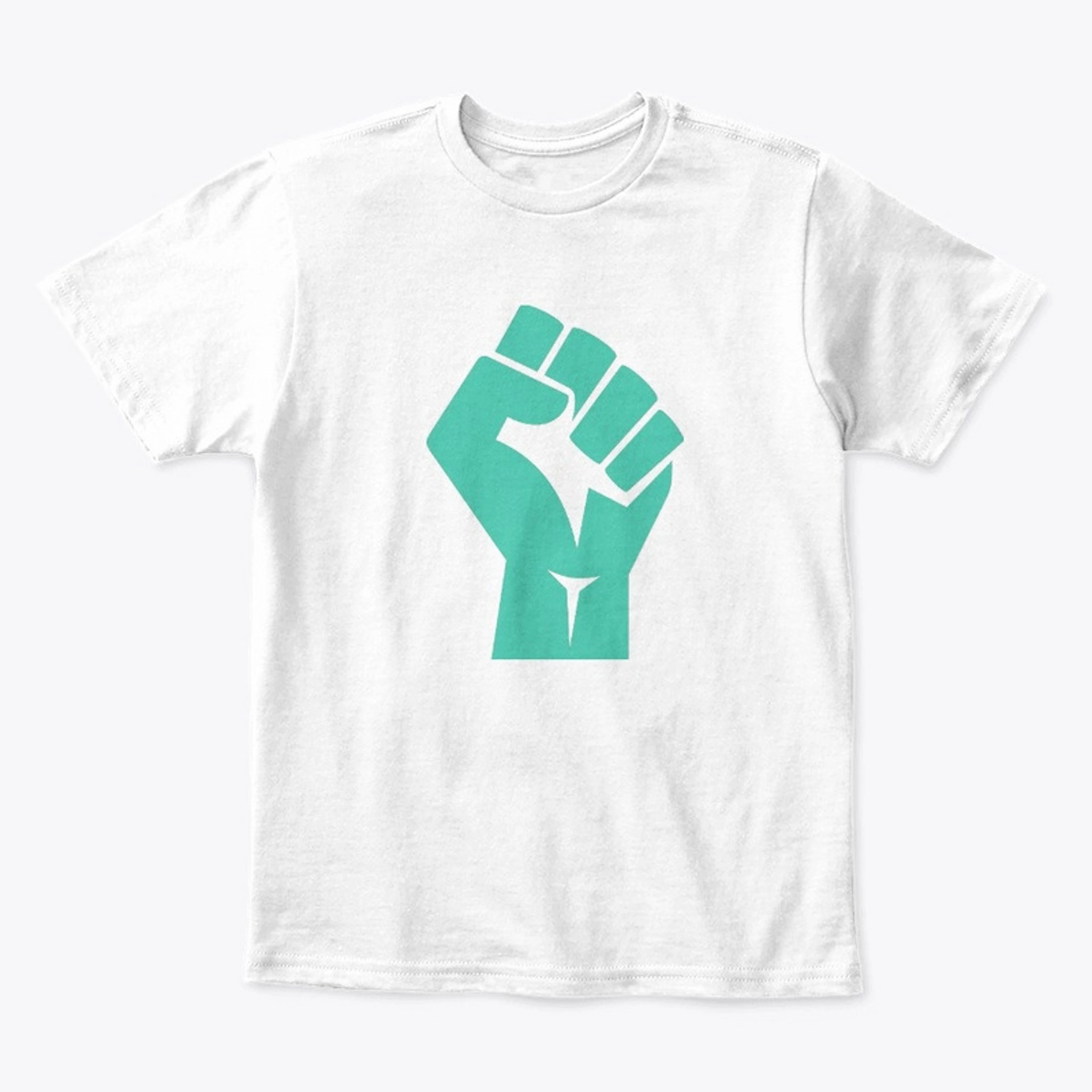 Fists Up Teal
