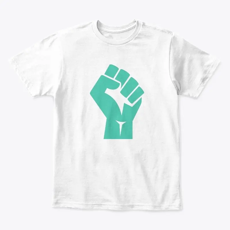 Fists Up Teal